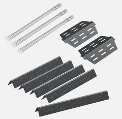 5 Flavorizer Bars, 2 Heat Deflector, 3 Burner Tube for Weber Genesis 300 Series