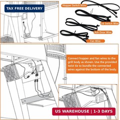 Electric Wire Kit Replacement 9904190045 Part for Masterbuilt Gravity Series 560