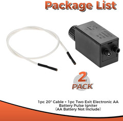 Spark Generator Electronic Push Button Pluse Igniter with Wire 20Inch(500Mm) Rep