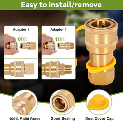 1/2 Inch Natural Gas Quick Connect Fittings for Gas Grill Heater Generator