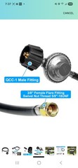 Propane Gas Grill Regulator/Hose, for Weber,sCharbroil,Nexgrill & More,(see Disc
