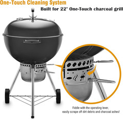 22-1/2-Inch One-Touch Cleaning System Kit for Weber Kettle Grills, Suitable Repl