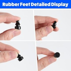 12 Pack Rubber Feet Bumper Push-In Series for Crockpot, Slow Cooker Feet Replace
