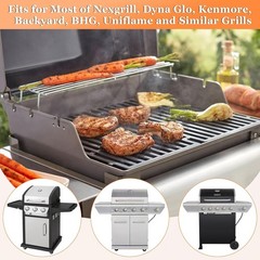 Grease Tray with Catch Pan Adjustable Universal Drip Pan for Dyna Glo, Nexgrill,