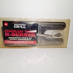 Universal Fit BBQ Backyard Grill Stainless Steel H Burner 15″ To 22″