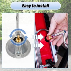 Grill Regulator 1.6 inches (W) x 7.5 (L) x 7.7 (H), silver