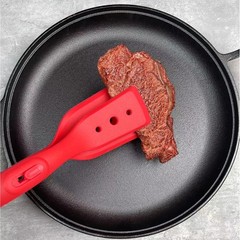 Multifunctional Silicone Kitchen Cooking Tongs Sturdy BBQ Clamp and Spatula
