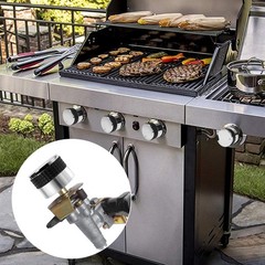 4pcs Gas Grill Knobs D Stem Chrome Plated Plastic Burner Control Replacement