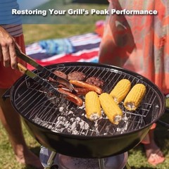 22” Charcoal Grill Replacement Parts – Hinged Cooking Grate & One-Touch Cleanin