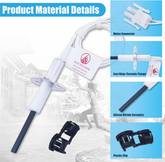 Pool Heater Replacement Kit Silicon Nitride Ignition Rod, Replacement Igniter fo