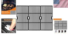 Heavy-Duty 16 15/16″ Grill Grates for Charbroil Advantage, Durable Cast Iron