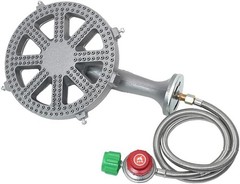 DIY Propane Burner Head Cast Iron SH16RH with Brass Fitting & Accessories