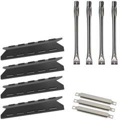 BBQ Gas Grill Heat Plates Burners Crossover Tubes Replacement for Kenmore Sears