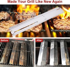 3 PCS Universal Grill Heat Plates Heat Tents Heat Shields for Gas Grill Parts