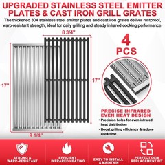 17 Inch Emitter Plates Cooking Grates Charbroil TRU-Infrared 463642316