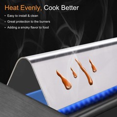 7635 Grill Flavorizer Bars for Weber Spirit E210 E220 S210 S215, Spirit 200 &…