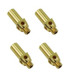Set of 4 Propane LP Natural Gas Brass Jet Nozzle Sprayer for Cast Iron Burner