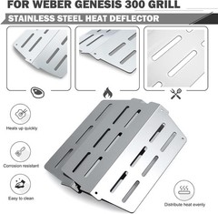 Genesis E-330 Grill Replacement Parts 4 Burners for Weber Genesis S-330 E-310 EP