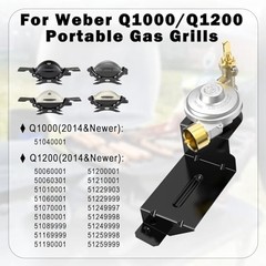 Gas Grill Valve Regulator Replacement – Compatible with Q1000 Q1200 Series Parts