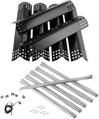 Grill Parts Replacement Kit for 6-Burner Gas Grills – Heat Shield & Flame Tamer