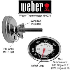 Weber Thermometer Replacement Q1000 Q2000 60070