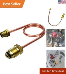 15 Inch Propane Regulator Copper Pigtail POL x 1/4″NPT Male Pipe Thread