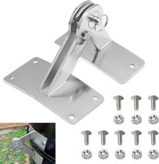 Stainless Lid Hinge Kit Compatible with Weber Smokey Mountain Grill 18.5 22.5…
