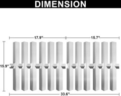 Heat Deflectors Replacement Parts for Weber 9989, Summit Flavorizer Bars Heat Sh