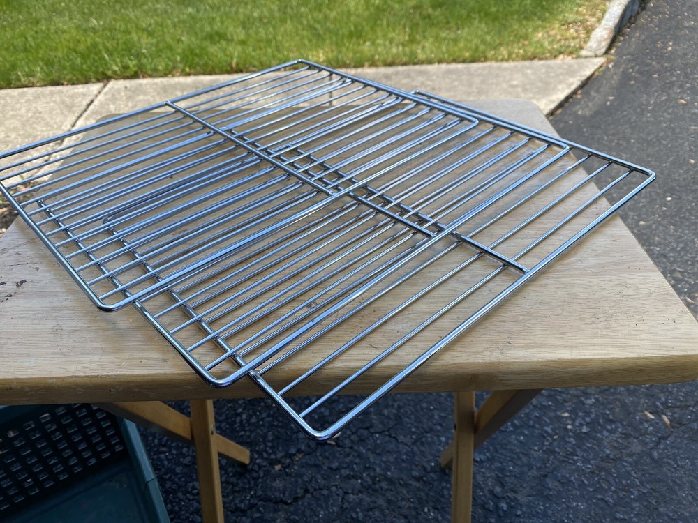 New Kenmore 146.23766310 BBQ Grill Smoker Grates Set of (3) Complete w/Brackets