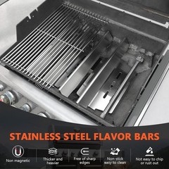 Grill Parts Grates Heat Deflectors Flavorizer Bars for Weber Genesis 300 series