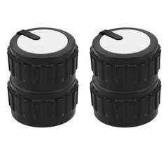 4Pcs Black Plastic Grill Knobs Replacement for Gas Bbq Stove Burner