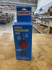 LPG Propane Regulator- Control Valve -High Pressure- 10 PSI -Bayou Classic 7000