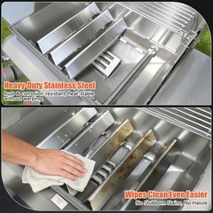 15.3″ Flavorizer Bars for Weber Spirit 300 and GS4 Spirit II 300 Series, Spir…