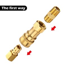 3/8″ Natural Gas Quick Connect Fittings，Lp Gas Propane Hose Quick Disconnect NEW