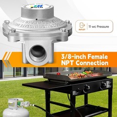 High-Performance 2 Stage Propane Regulator with QCC 1 & 3/8″ NPT Connection