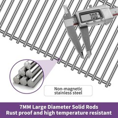 24 3/8″ Stainless Steel Cooking Grid for Select El Patio Gas Grill,Grill Grat…