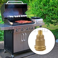 Propane Refill Converter Connector for Heaters 1/4inch NPT Brass Color