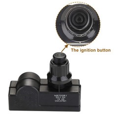 Fire Pit Grill Igniter Kit, Grill Igniter Replacement with 2 Outlets and Grou…