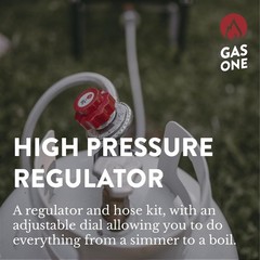 Regulador De Gas Propano 4 Pies Y Manguera 0 a 20 PSI Ajustable Para Estufa