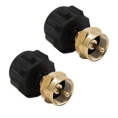 Propane Refill Adapter Brass 20 lb to 1 lb Tank QCC1 Type1 – 2 Pack