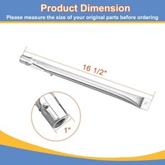 Derurizy Stainless Steel Grill Burner Tubes Replacement for North American