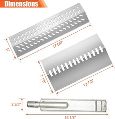 Durable 5pcs Flame Tamer & 4 Heat Plates for Bull & Blaze Grills – Perfect Fit