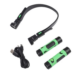 USB Powered Dual Head LED Reading Lamp Hanging Neck Bright Study Light