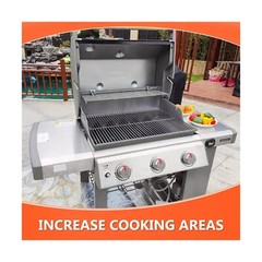 QuliMetal Stainless Steel Grill Warming Rack for Weber Genesis II 300 Series …