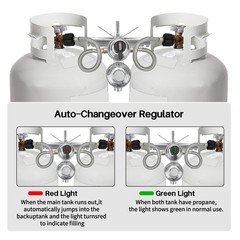 Onlyfire Rv Propane Regulator For Dual Tanks 2 Stage Auto Changeover Lp Propane
