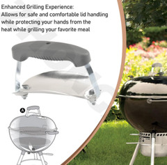 80672 Charcoal Lid Handle & Shield Kit Fits Weber Charcoal Grills (2015-Present)