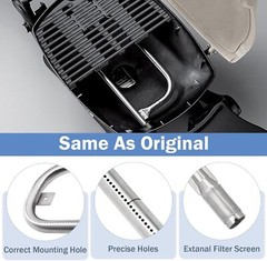60040 69957 Grill Burner Tube Replacement for Weber Q100 Q120 Q1000 Q1200 Baby Q