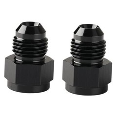 Flare Expander Fitting Adapter Aluminum 4AN Female to 6AN Male Black – 2pcs