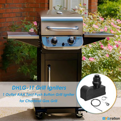 Grill Igniters Kit for Charbroil 1 Outlet AAA Battery Tact Push Button Ignition