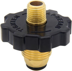 Soft Nose POL Propane Gas Fitting with 1/4″ NPT Male LP Tank Atapter 100% Solid